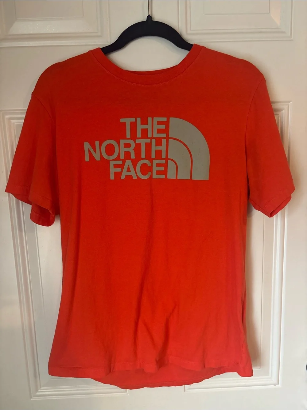 The North Face Orange Short Sleeve Logo Tee